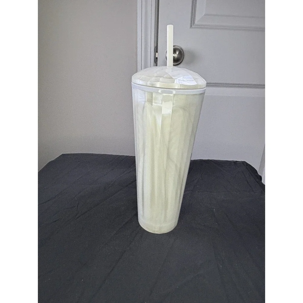 Starbucks‎ 2022 White Pearl Dome Kaleidoscope Venti 24oz Tumbler NWT Cup